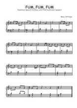 Téléchargez l'arrangement pour piano de la partition de Traditionnel-Fum-fum-fum en PDF